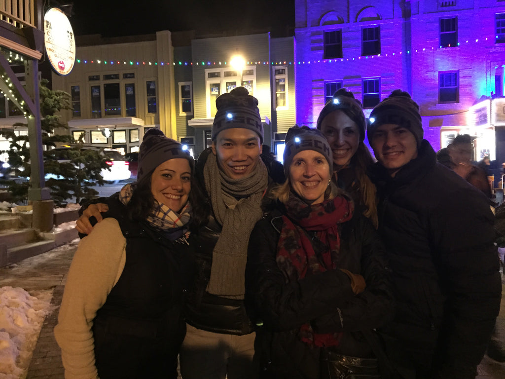 Light-Up Hats for the Tisch Sundance Party