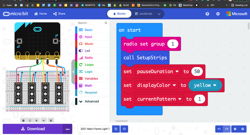 micro:bit + Programmable LED Resources