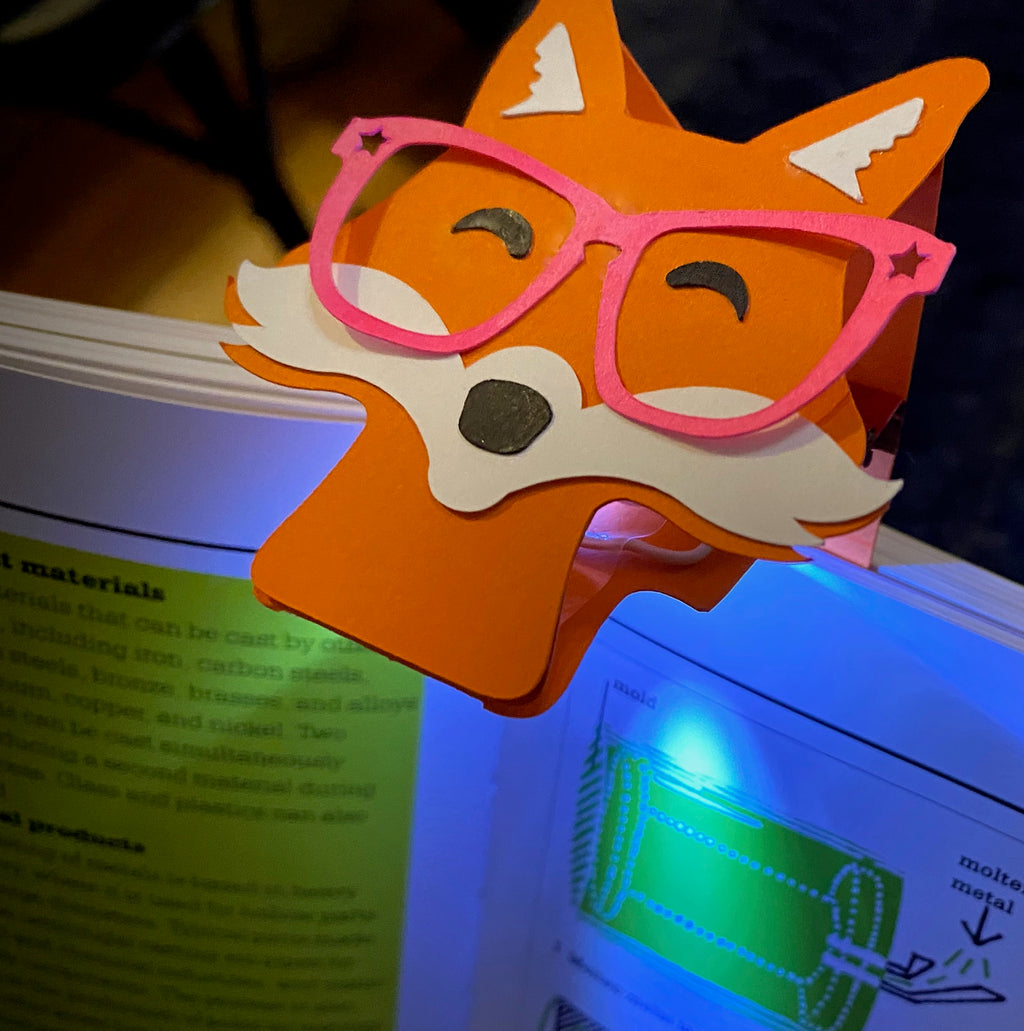 Foxy Book-Light / Bookmark Template .PDF and .SVG