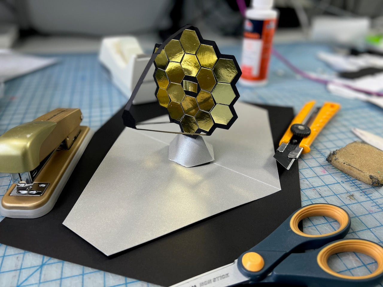 James Webb Space Telescope Pop-Up Card Template
