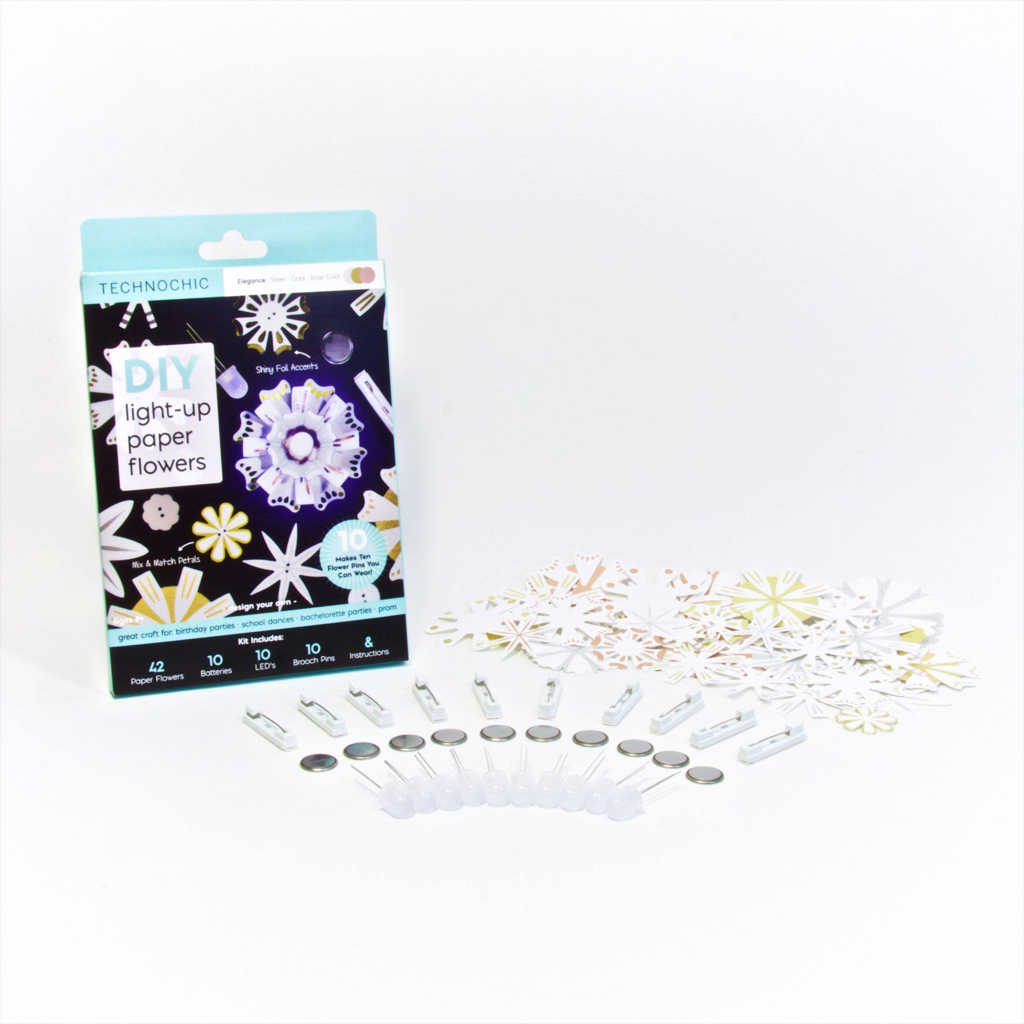 DIY Light Up Flashy Flowers Kit - Makes 10 Projects