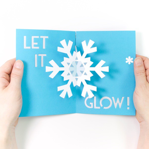 DIY Light-Up Pop-Up Card Kit - Snowflake