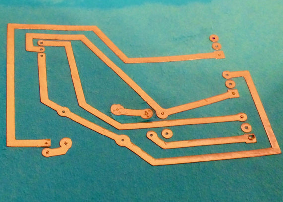 Circuit Experiments: Copper Foil on Paper and Leather
