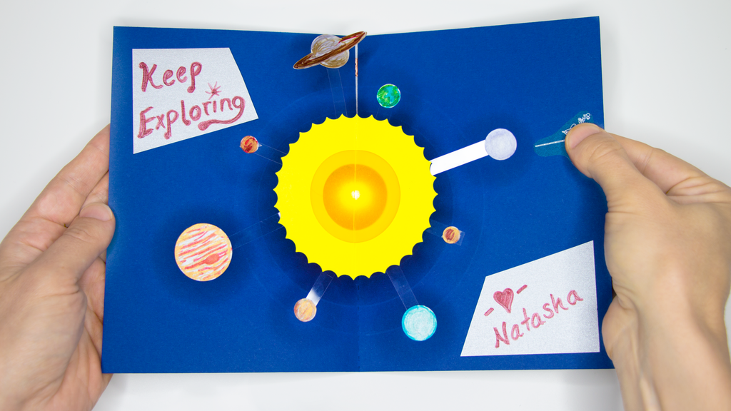 Pop-Up Card Instructions: Space Solar System