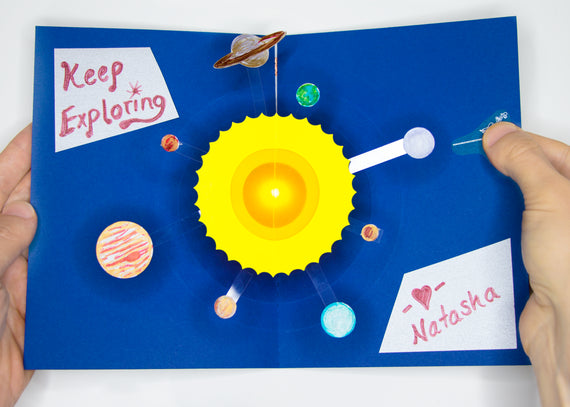 Pop-Up Card Instructions: Space Solar System