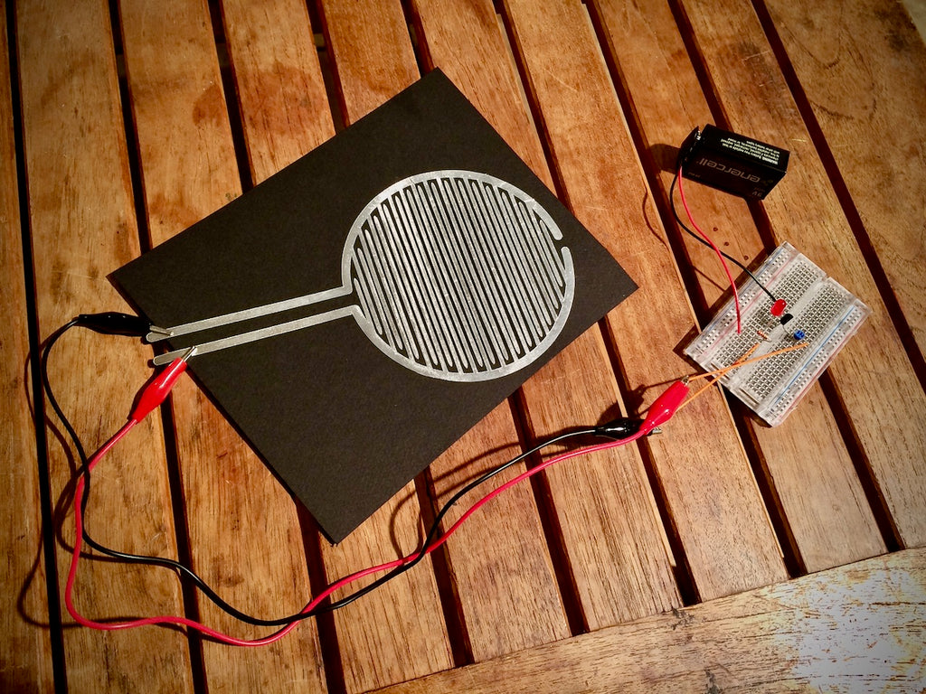 Giant Touch Sensor Circuit with Tin Foil and Silhouette Cameo