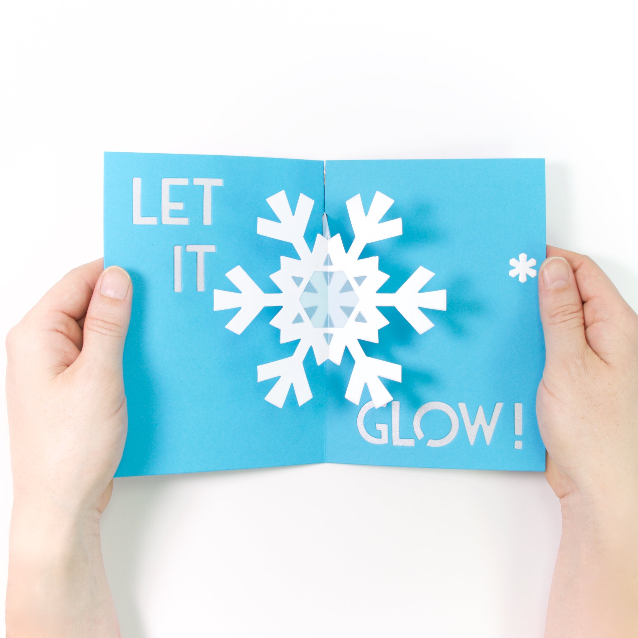 Pop-Up Card Instructions: Snowflake