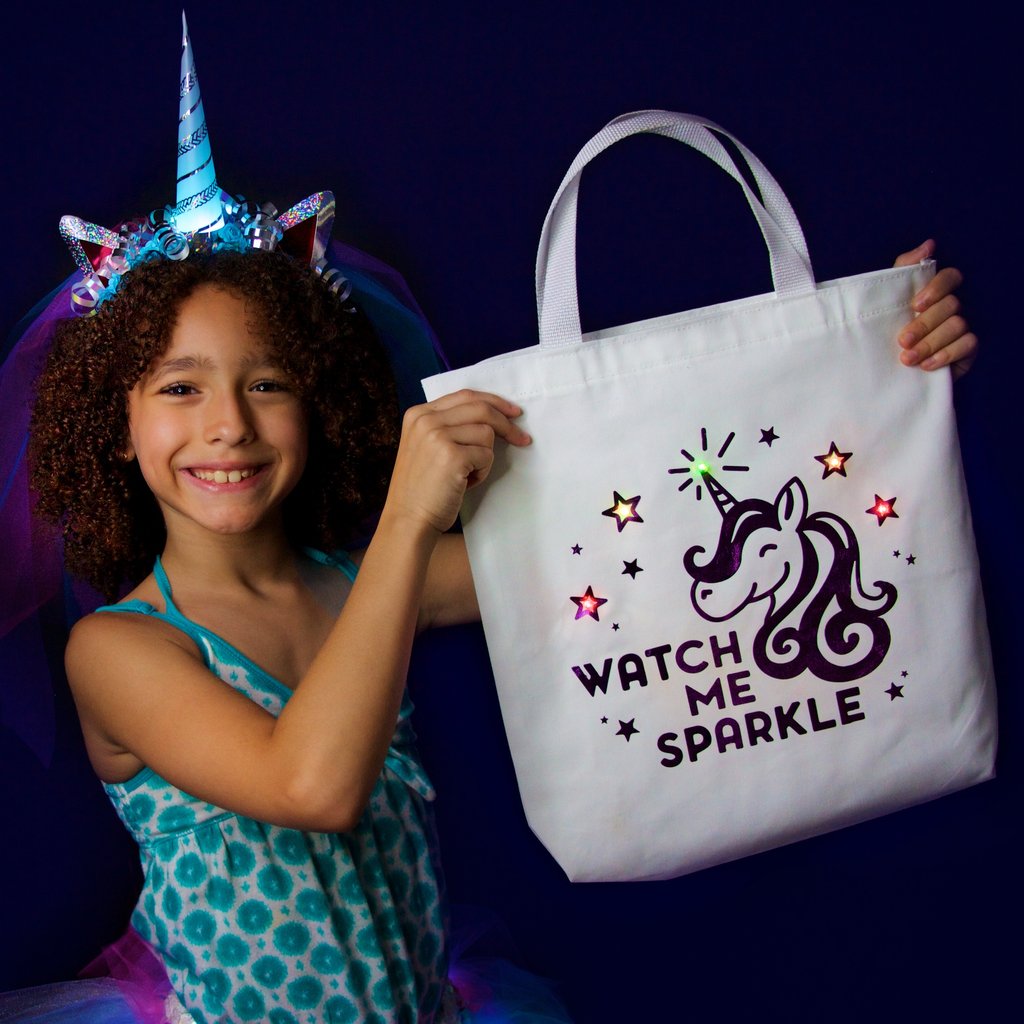 DIY Light-Up LED Tote Bag Instructions: "Watch Me Sparkle"