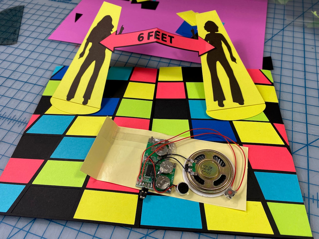 Musical Disco Dance Card for 