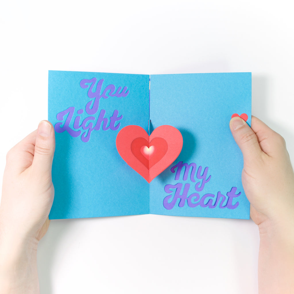 Pop-Up Card Instructions: Light-Up Heart