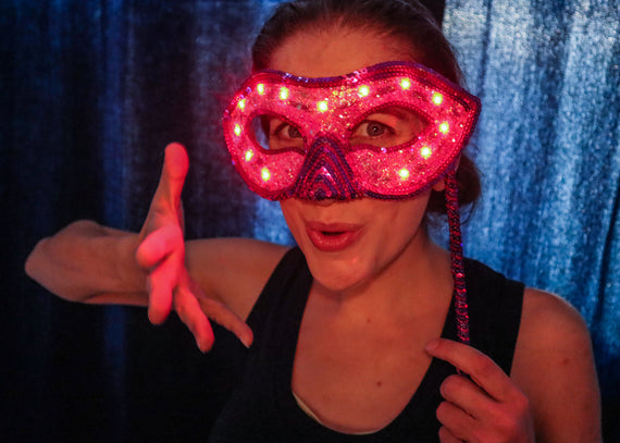 LED Masquerade Mask Tutorial - How to paint on top of LEDs!