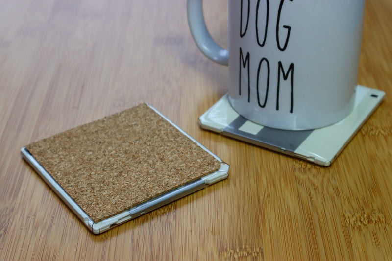 [Sold out here, but Shop on Etsy! - Link in description] Floppy Disk Coasters Made From Real Floppy Disks - Upcycled Tech Geek Gift