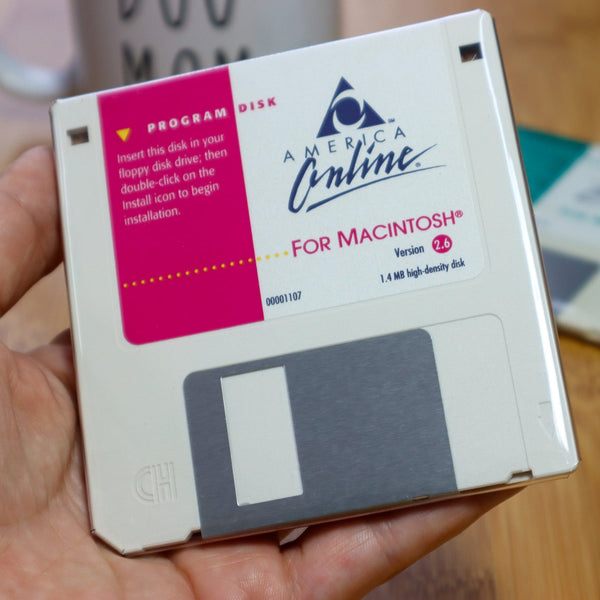 Floppy Disk Coaster AOL