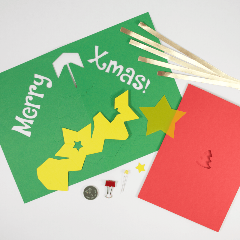 DIY Light-Up Pop-Up Card Kit - Xmas Tree