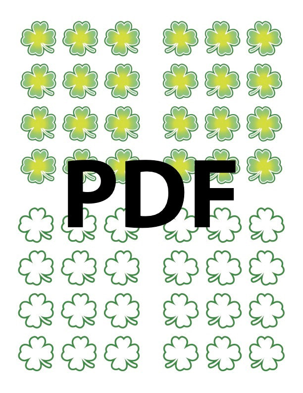 Printable Shamrocks PDF TechnoChic