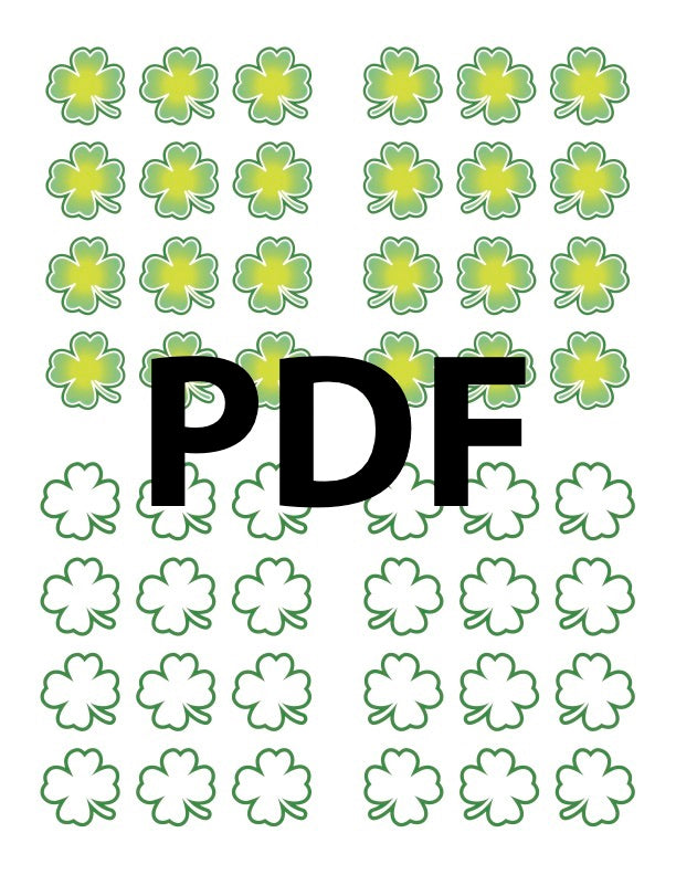 Printable Shamrocks PDF
