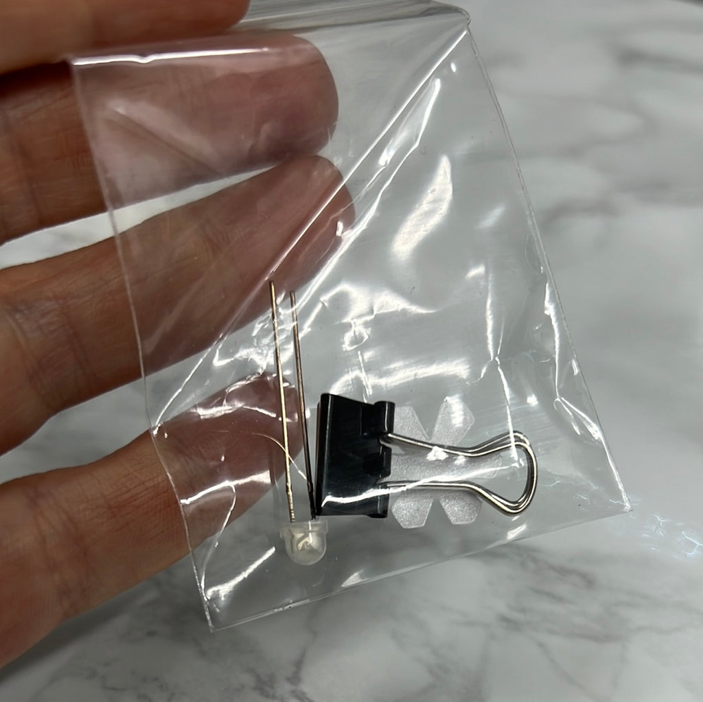 LED and Binder Clip Bags (Bag of 68 count)